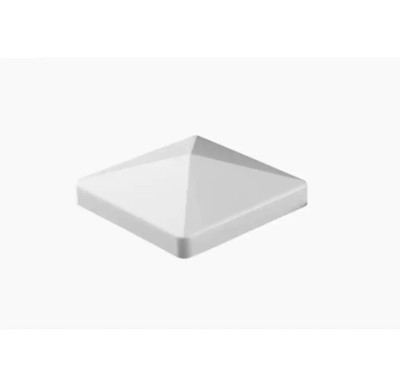 Armorguard 4In. X 4 In. White Bevel Post Sleeve Cap, Quick-easy installation NEW