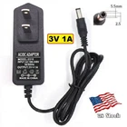 3V 1A  AC/DC Adapter (wall wart) Power Supply Home Electronics 5.5x2.1mm Plug