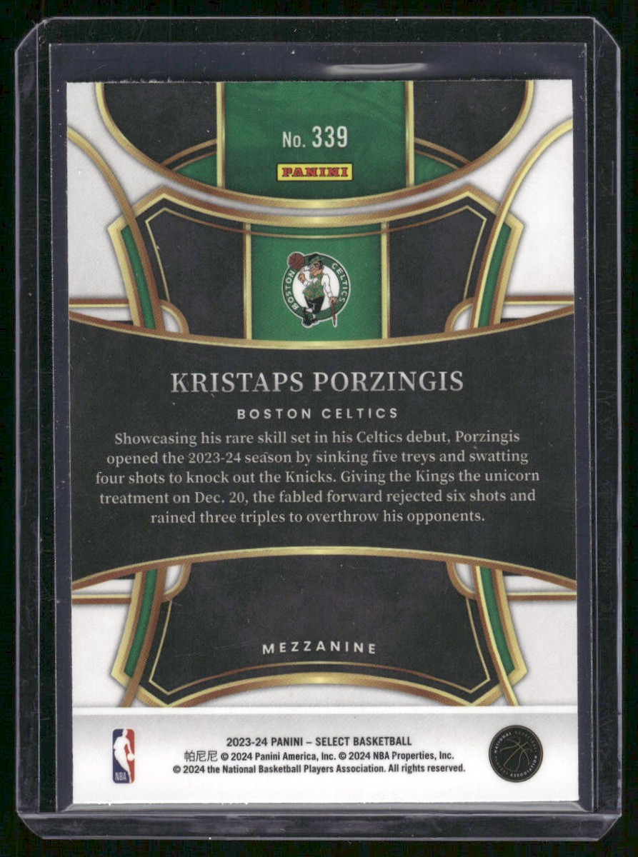 Kristaps Porzingis 2023-24 Panini Select #339 Mezzanine