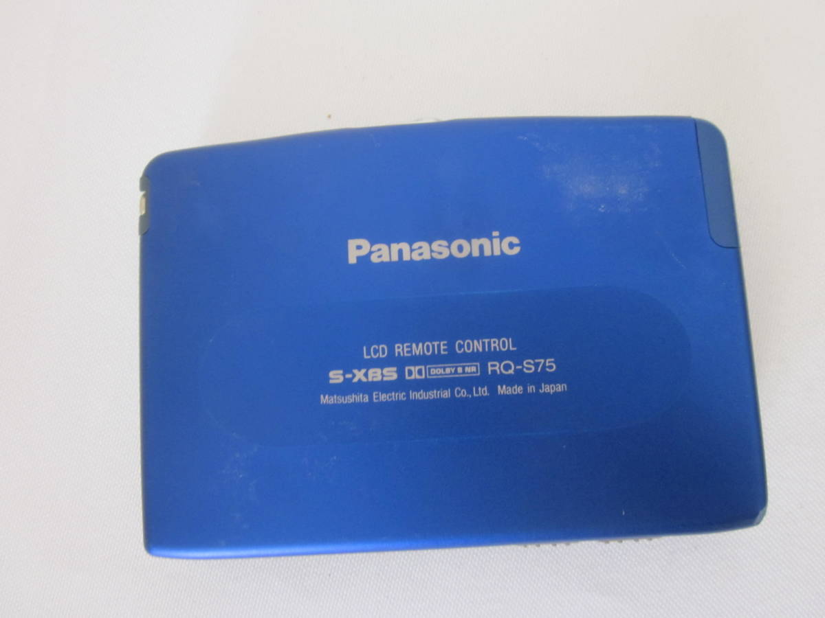 Panasonic Cassette Player RQ-S75 Junk Rare Retro Portable Blue JP