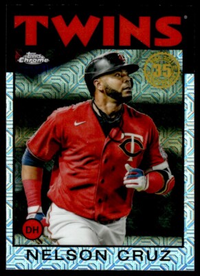 2021 Topps Update 1986 Chrome Nelson Cruz Minnesota Twins #86C-30
