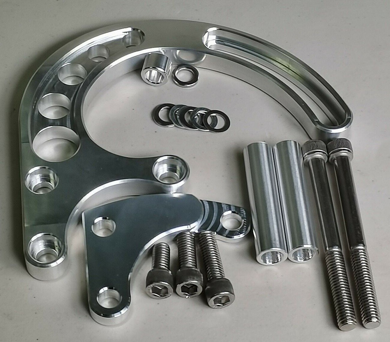 CVF Racing Black Big Block Chevy Serpentine Pulley Conversion Kit – BBC 454, Power Steering, Alternator