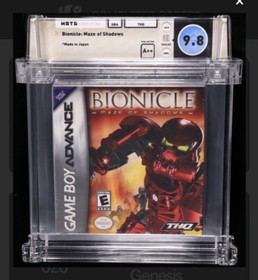 9.8 A++ Bionicle: Maze of Shadows Game Boy Advance GBA WATA GRADED NOT VGA CGC