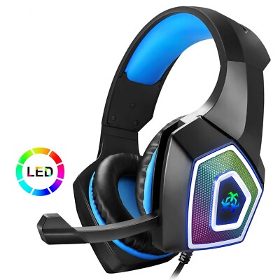 Hunterspiderゲーミングヘッドセットps 重低音強化 LEDマイク付き Amazon.co.jp: Hunterspider ゲーミングヘッドセット ps4 重低音強化