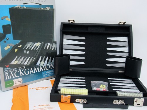 Collector's Edition Backgammon - Cardinal - Leatherette Case - Stitched Felt - 第 1/6 張圖片