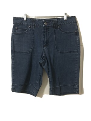 St John's Bay Bermuda Walking Shorts Denim Jean Size 12 | eBay