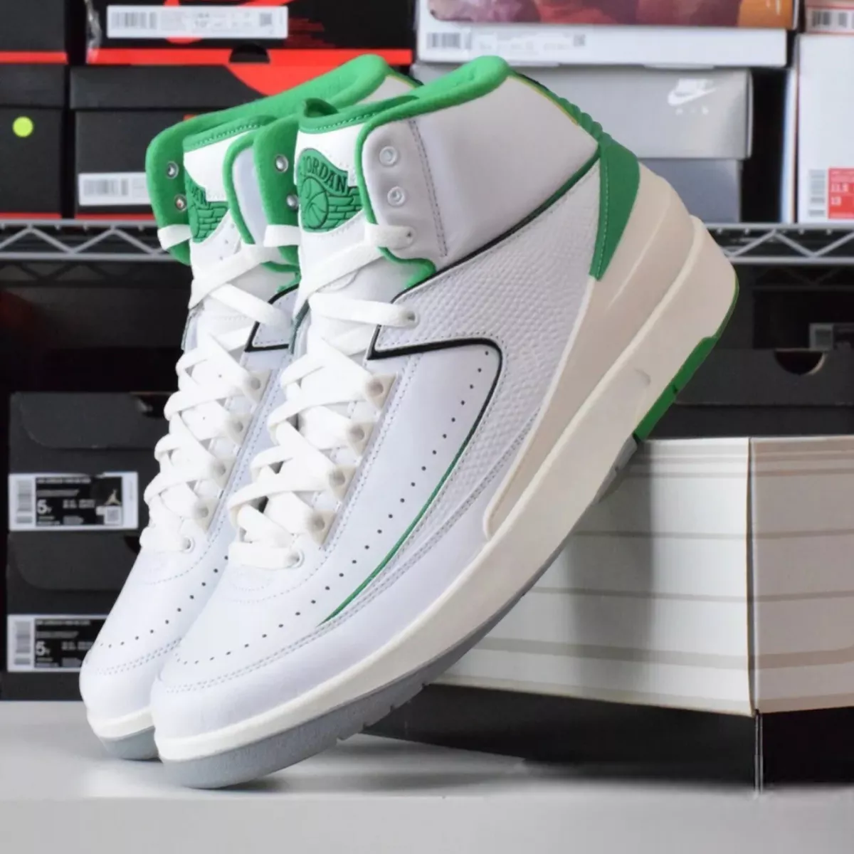 Nike Air Jordan 2 Retro Lucky Green DR8884-103 GS Men's Size