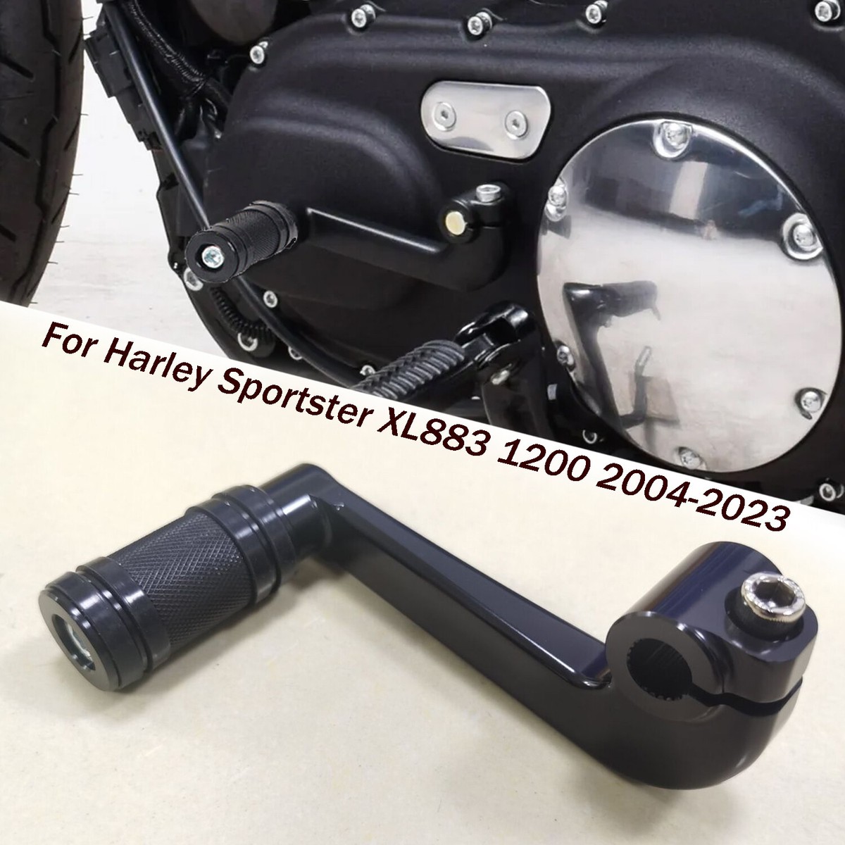 Black Shift Lever Shifter Pedal For Harley Sportster 883 1200 04