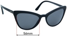 SFx Replacement Sunglass Lenses Fits Prada Spr 01v - 56mm Wide