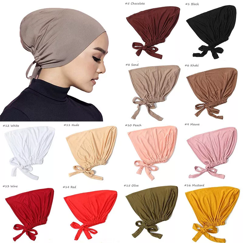 Black Undercap hijab cap