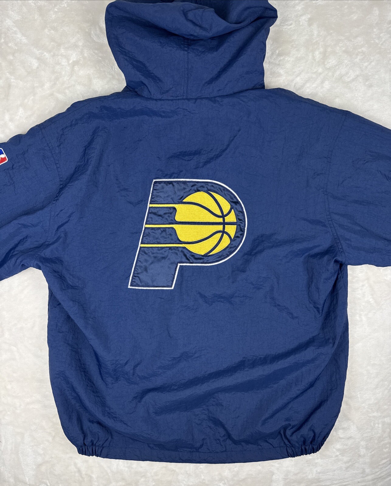 Vintage Starter Indiana Pacers Hooded Full Zip Jacket sz.Large 90's NBA Rare