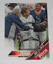 2016 Topps Series 1 First Pitch Evelyn Jones Safeco Field Mariners FP-5