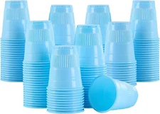 JMU Disposable Dental Plastic Drinking Cups 5oz Party Cups Bathroom Rinse Cups