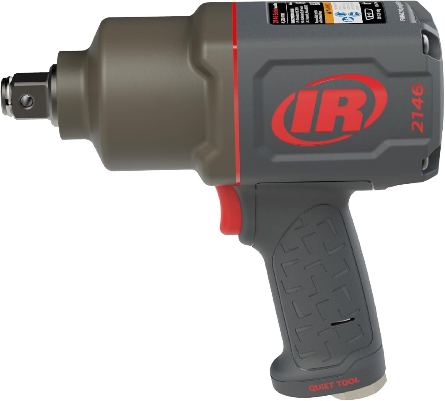 2146Q1MAX 3/4-Inch-Drive Air Impact Wrench with Quiet Pistol-Grip Design and 2,0