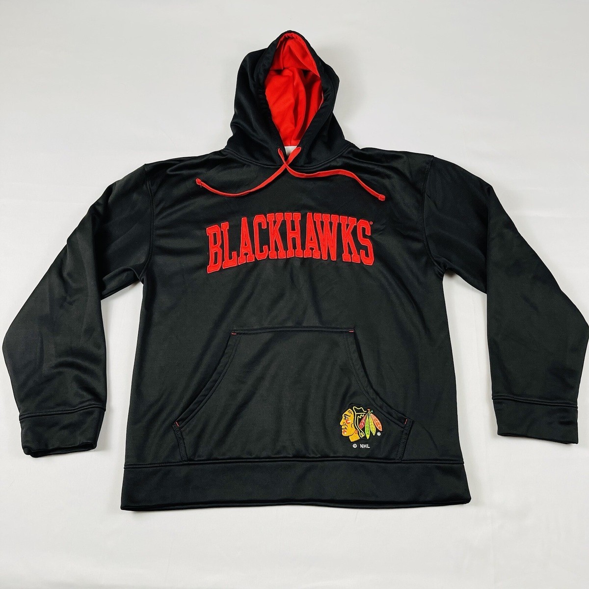 Chicago Blackhawks NHL Hockey Team NHL Logo Stitched Hoodie