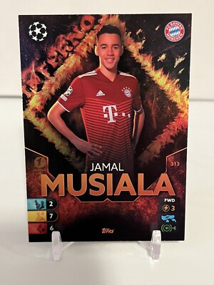 Jamal Musiala 2022 Topps Total Football Inferno 1st Edition  Bayern Munich  