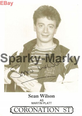 Sean Wilson *Martin Platt* CORONATION STREET Pre-Signed Cast Card S04