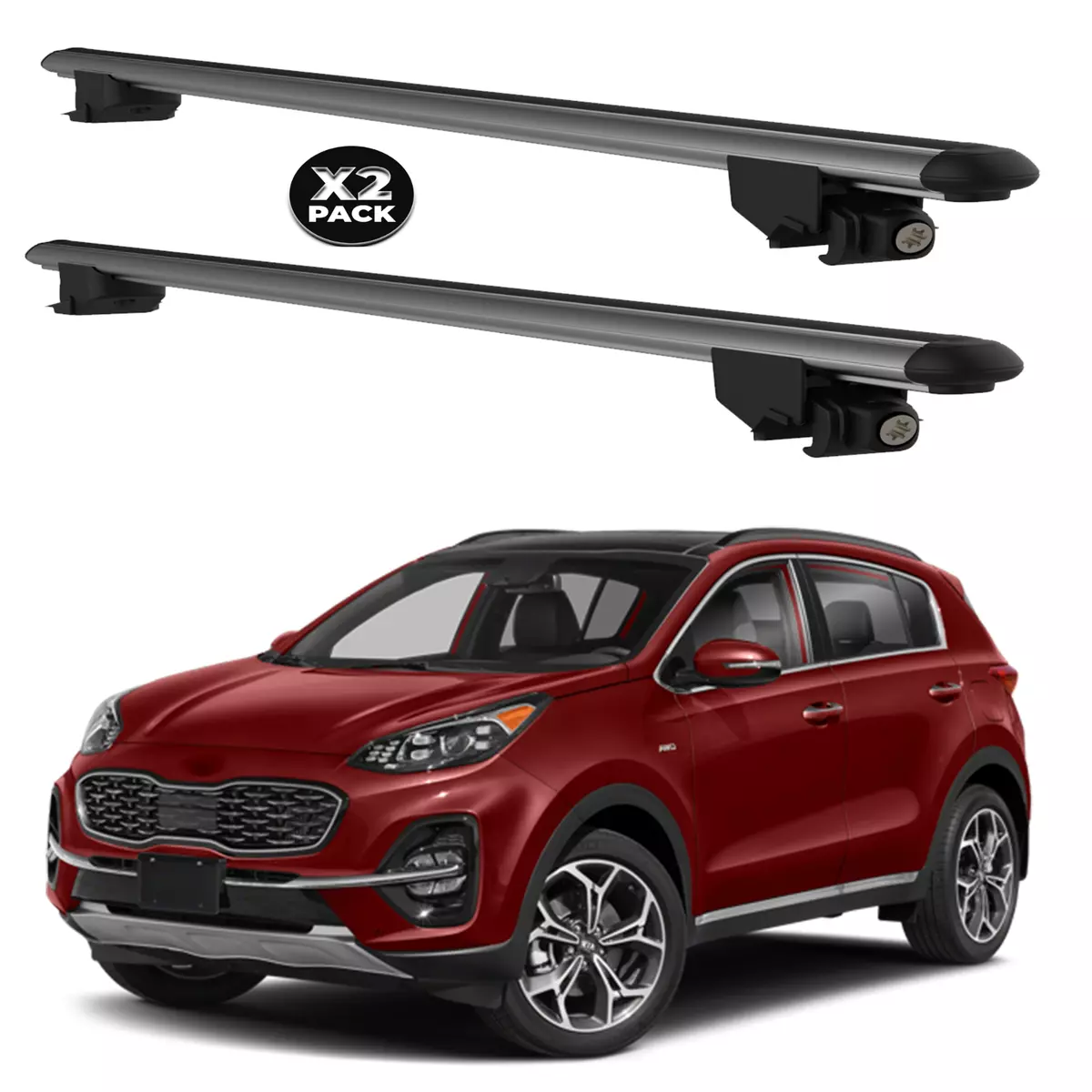 For KIA SPORTAGE 2010 2023 Roof Racks Cross Bars Luggage Carrier
