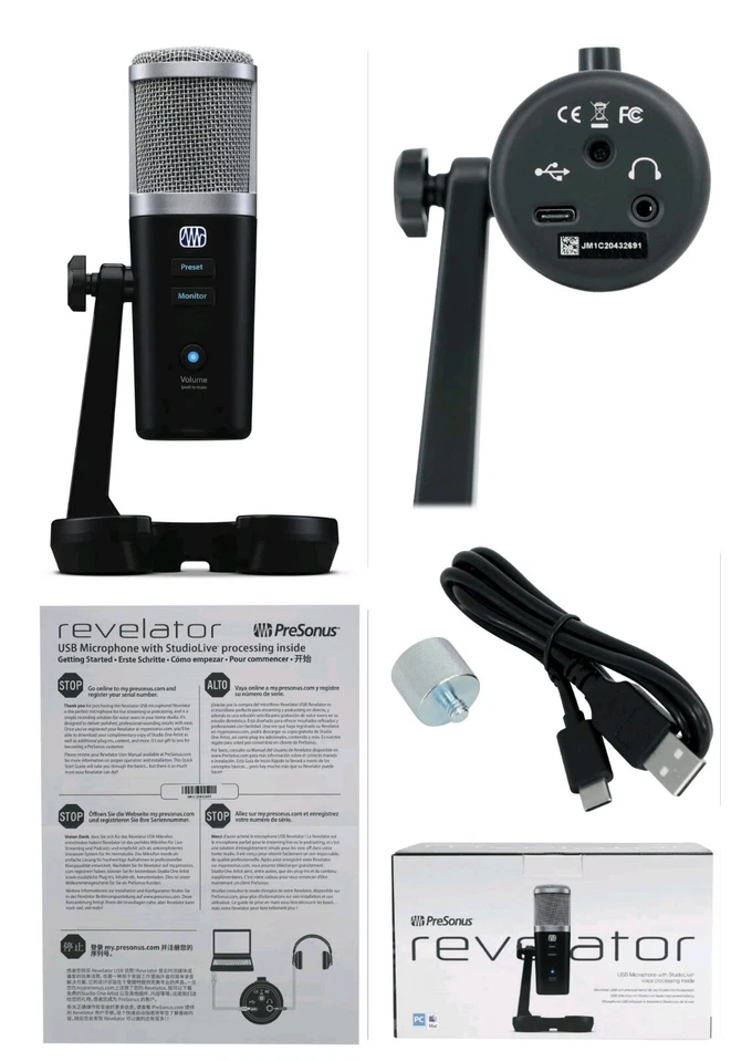 Presonus Revelator USB Recording Microphone+Built-In StudioLive Voice Processing - Image 2 of 2