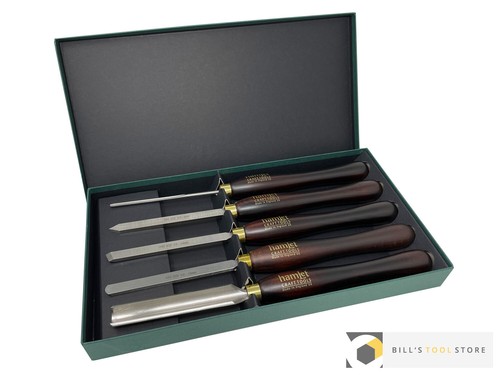 Hamlet Craft Tools by Henry Taylor 5 Piece Wood Turning Chisel Set in ...