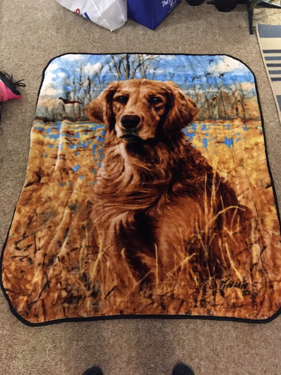 Golden retriever cheap plush blanket
