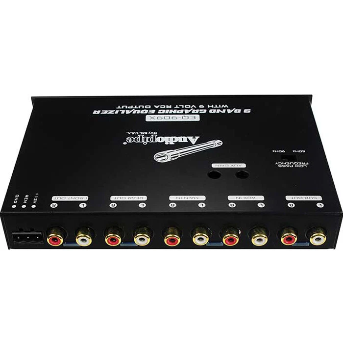 AUDIOPIPE® EQ-909X 9-BAND IN-DASH 1/2-DIN CAR GRAPHIC EQUALIZER + 9V LINE DRIVER - Image 3 of 3