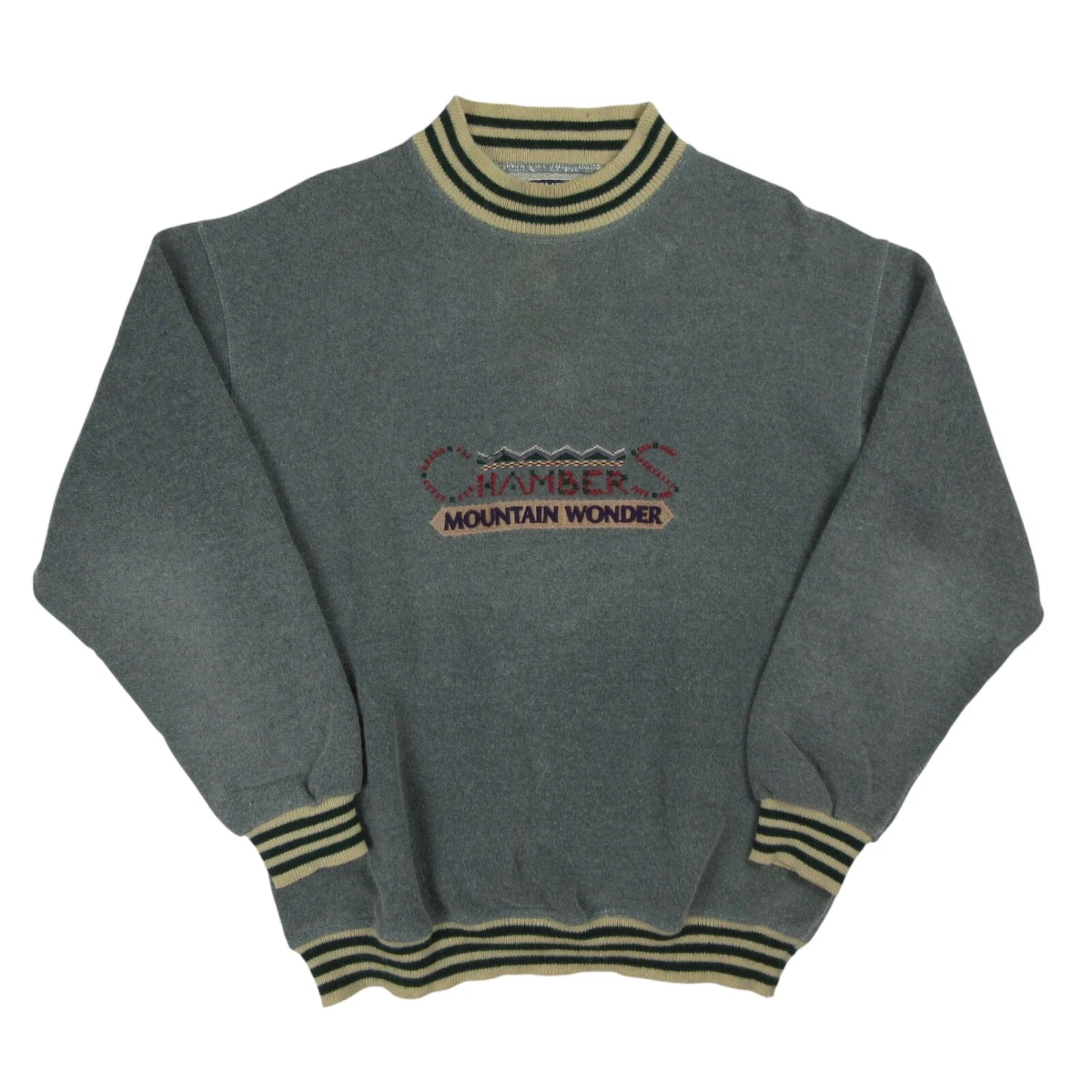 Vintage Chambers Mountain Wonder wool sweater jumper size L Large