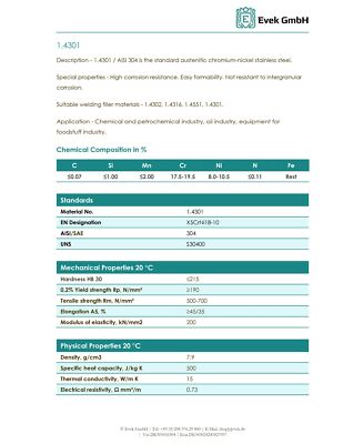 Edelstahlblech V2A 1.4301 (304) – 1,2-3 Mm Dicke, Produktbild-Vorschau 3