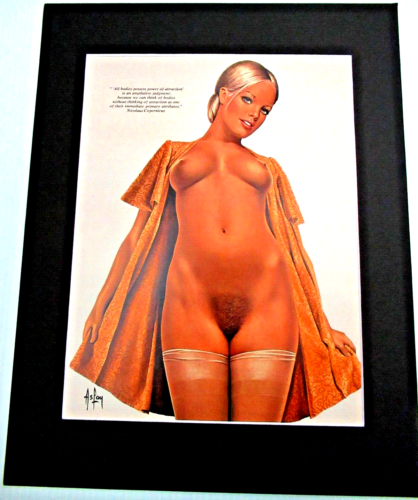 *** SEXY / PIN-UP ART *** (ASLAN) ~ (11" X 14") ~ *** NERO OPACO *** #78 - Foto 3 di 9