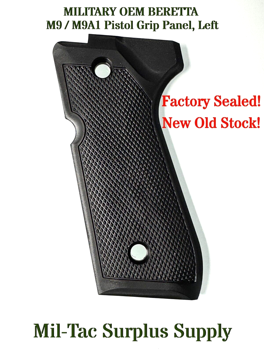 US MILITARY OEM BERETTA M9 / M9A1 Pistol Grip Panel, Left, Factory