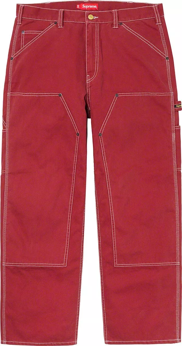 SS20 BRAND NEW Red Supreme Double Knee Painter Pant (Sz 32