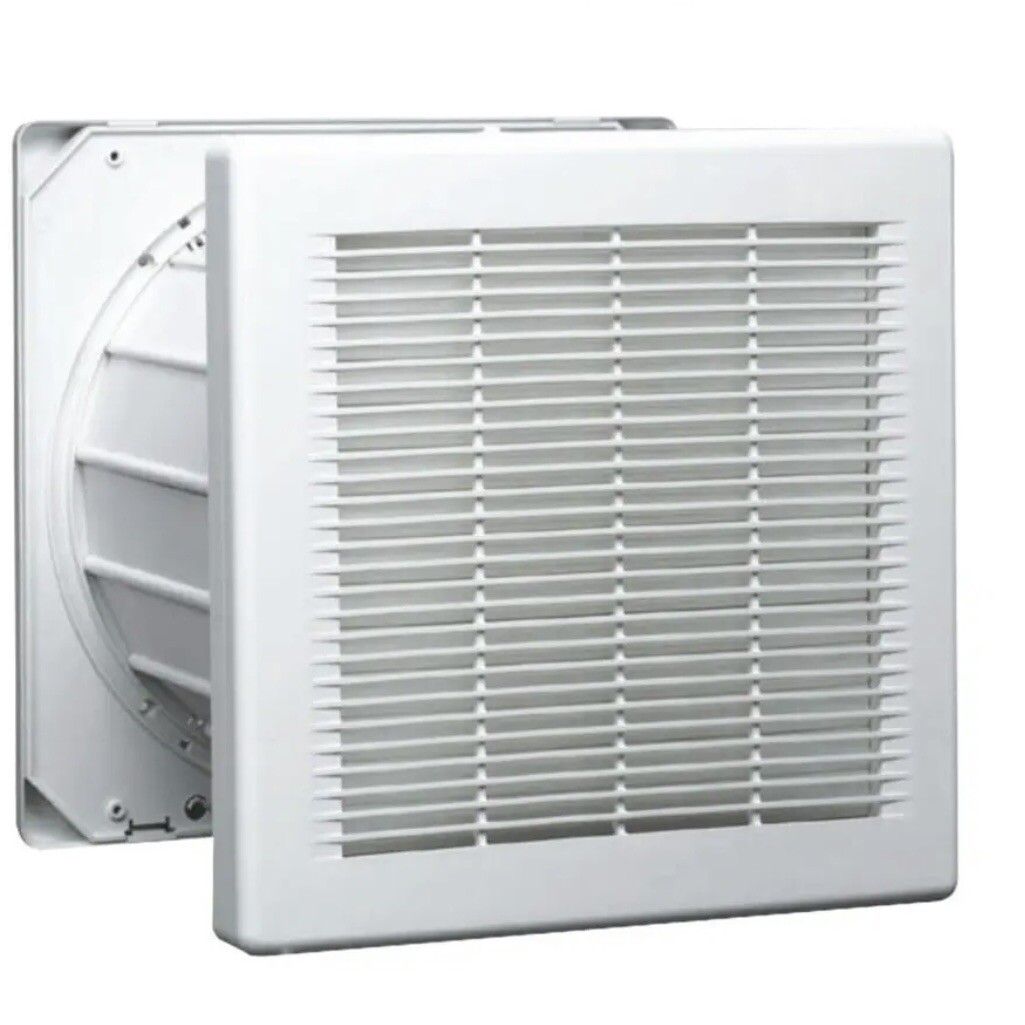 Ventilador Extractor Industrial Grande Comercial 12" 300mm Conductos y Persianas Automáticas