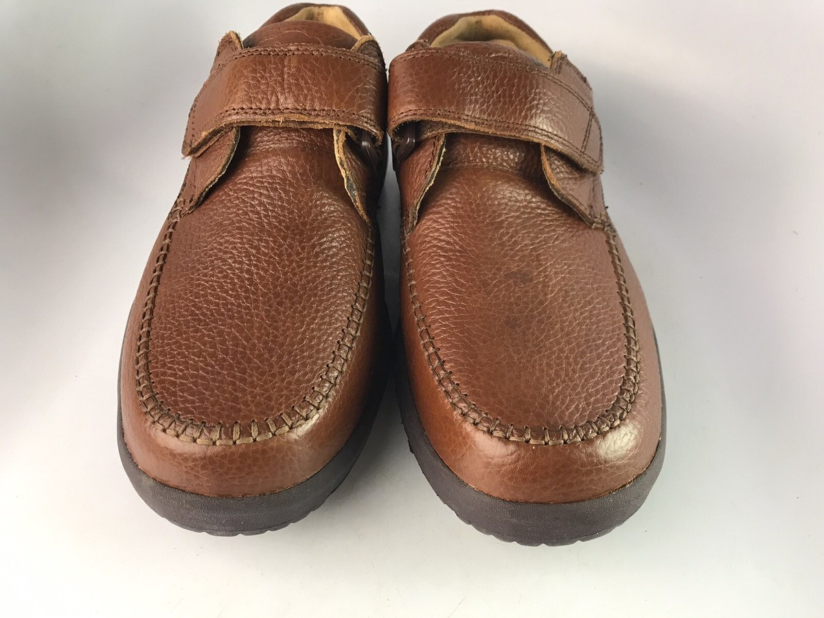 Dr Comfort Scott 9020 Mens Diabetic Comfort Strap Brown Shoes Size 10W Dr Comfort Scott 9020 Mens Diabetic Comfort Strap Brown  main image 3
