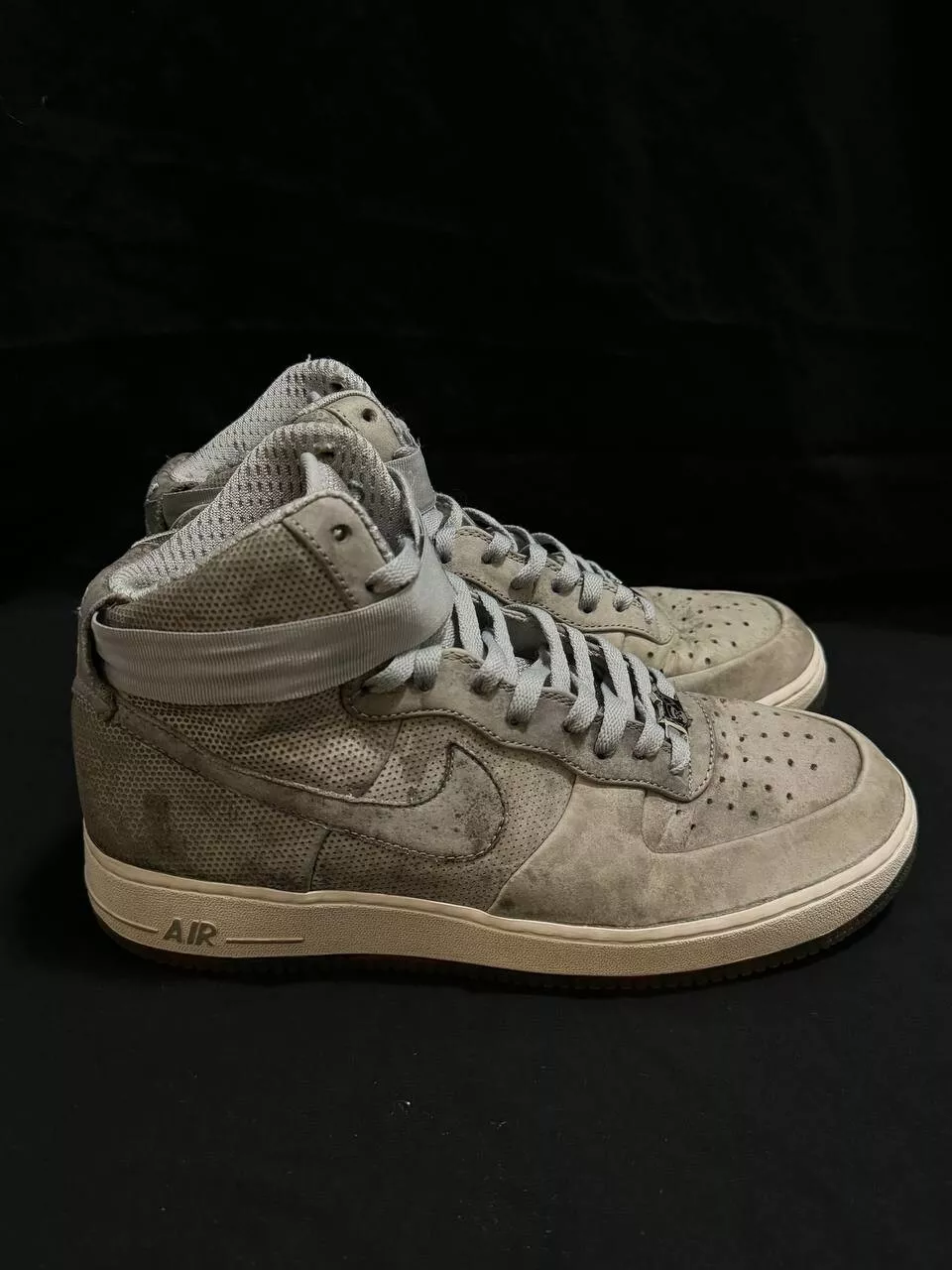Nike AF1 Air Force 1 HI Supreme Futura 345189 001 Stash Grey Premium taille 10,5