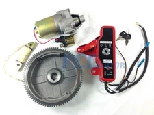 New GX160 GX200 ELECTRIC START KIT STARTER MOTOR FLYWHEEL SWITCH V ST18+