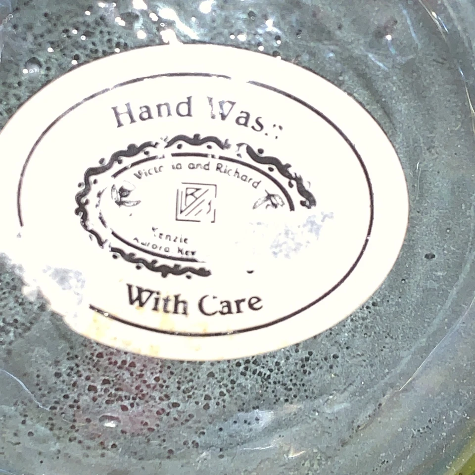 Vintage Mackenzie Childs Circus Carafe Decanter Vase 6" Tall - Image 3 of 4