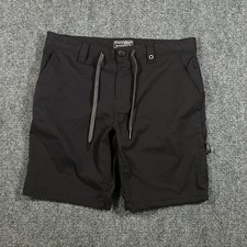 686 Everywhere Shorts Mens 32 Black Chino Athleisure Performance Hybrid Gorpcore