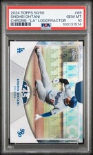2024 Topps Chrome 50/50 Shohei Ohtani SB #45 LA Logofractor PSA 10 Gem Mint 15/5
