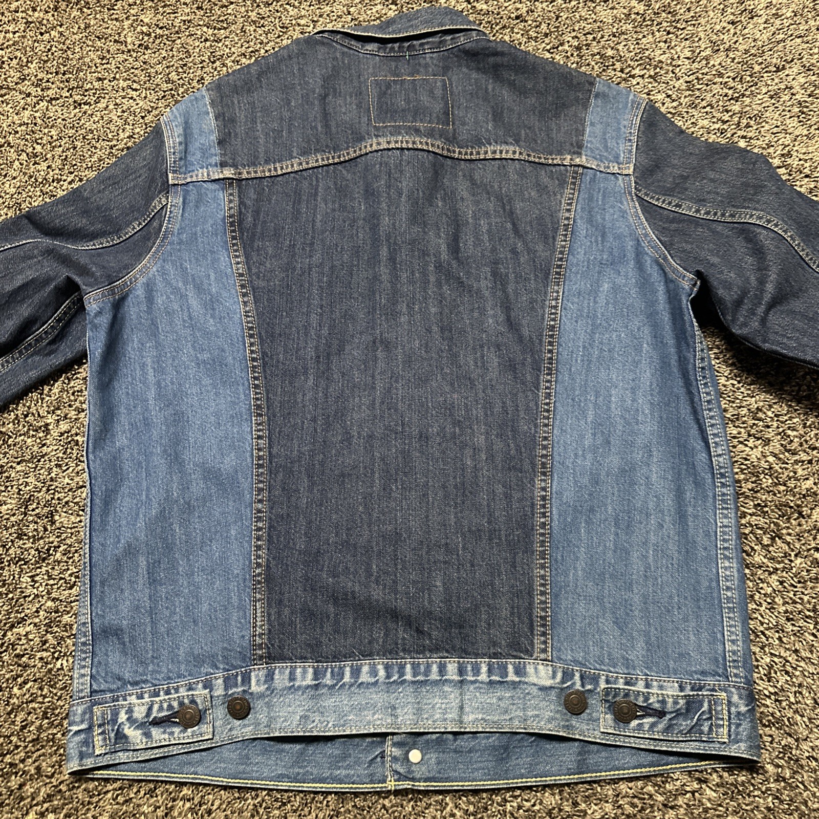 Levi Strauss Premium Big E Patchwork Two Tone Tru… - image 8