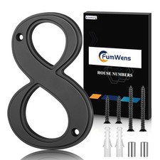 5 Inch House Numbers, Black Large Modern House Numbers for Outside