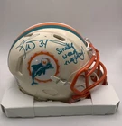 Ricky Williams Signed Miami Dolphins Retro Mini Helmet Smoke Weed Everyday BAS
