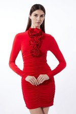 Karen Millen Bodycon Mini Dress XS in Red RRP £99