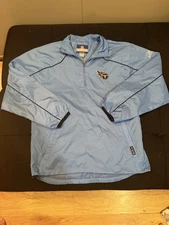 Tennessee Titans Reebok NFL On Field Pullover Jacket Sz S Team Apparel Rare
