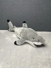 Petting Zoo Black Tip GRAY SHARK 21"L Plush Stuffed Toy Pet Sea Life Ocean Fish