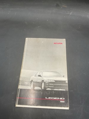 1986 ACURA LEGEND OWNERS MANUAL ORM ORIGINAL FACTORY. M10