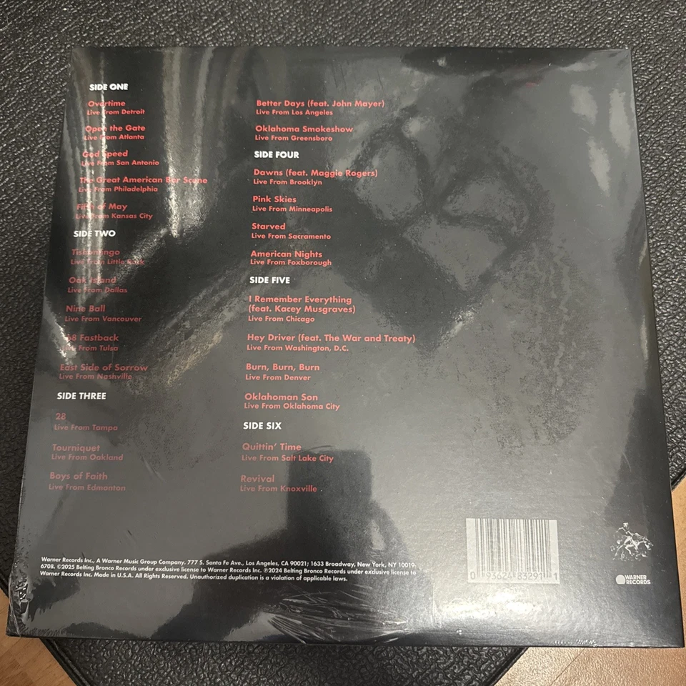 Zach Bryan 24 (Live) 3LP Limited Edition /2500 Vinyl LP [IN HAND] - Image 2 of 2