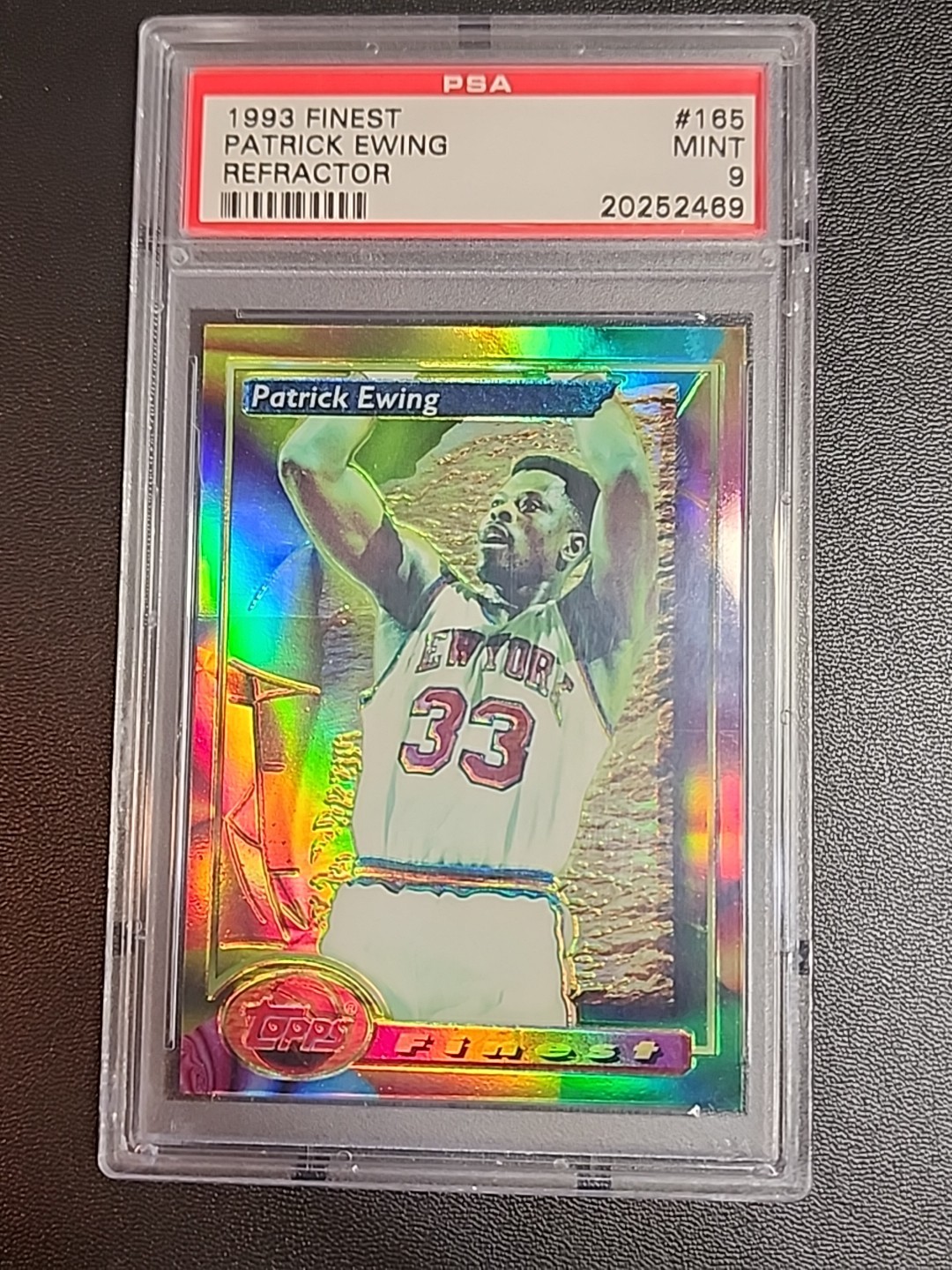 1993 Finest Patrick Ewing Refractor #165 New York Knicks PSA 9 Mint