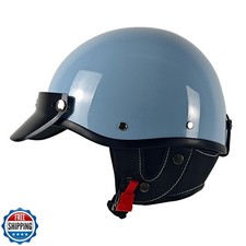 Half Motorcycle Helmets Retro Open Face Half Shell Motocross Helmet for Cycli