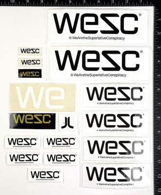 WESC Clothing Modern Original Skateboard Skate Surf Sticker Aufkleber