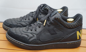 Nike Tiempo 94 Mid FC Black Gold 685205-001 Men\'s Size 7.5 / EU 40.5 Nike Tiempo 94 Mid FC Black Gold 685205-001 Men main image 2